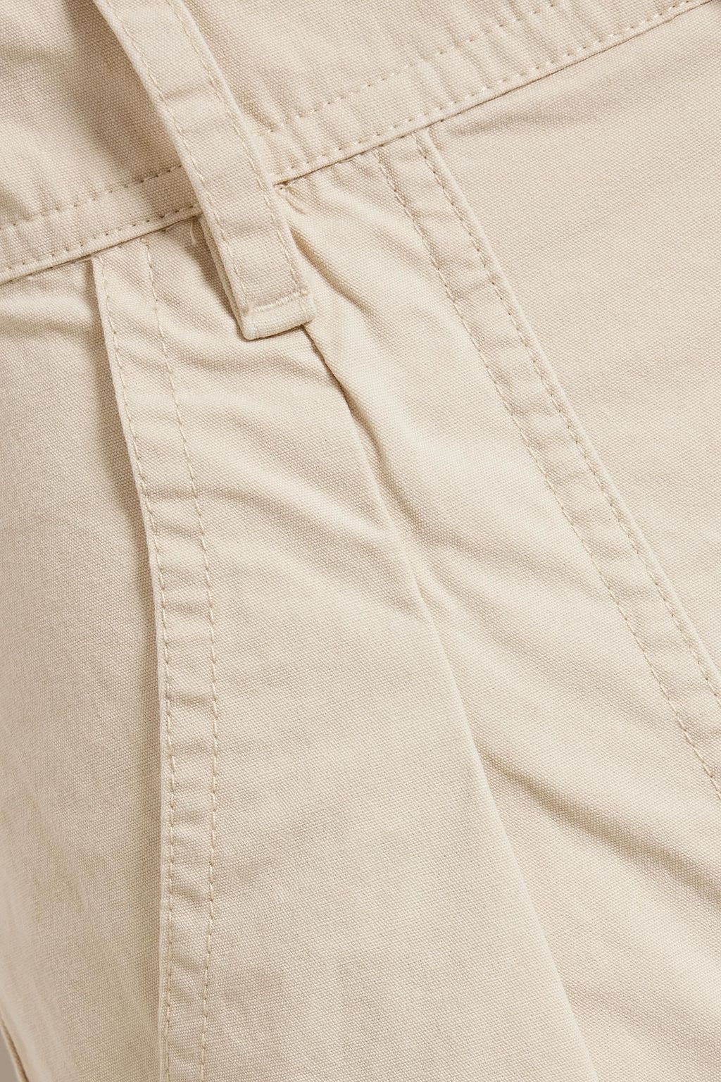 MARANT ÉTOILE Pleated cotton-canvas tapered pants