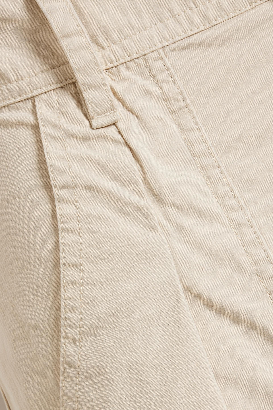 Isabel Marant Étoile Kiana Pleated Cotton-canvas Tapered Pants In Ecru
