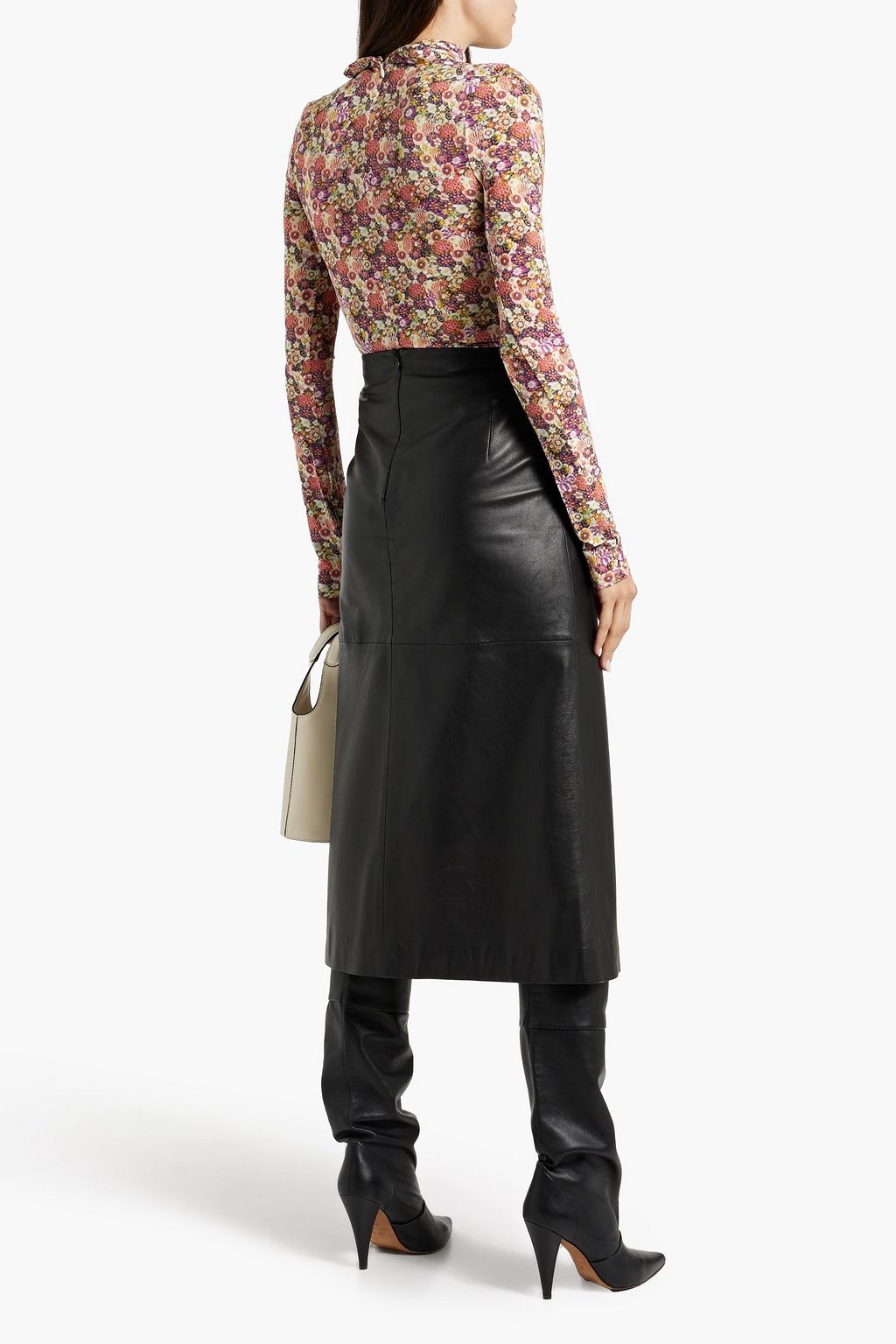 ISABEL MARANT Joyela floral-print stretch-jersey turtleneck top