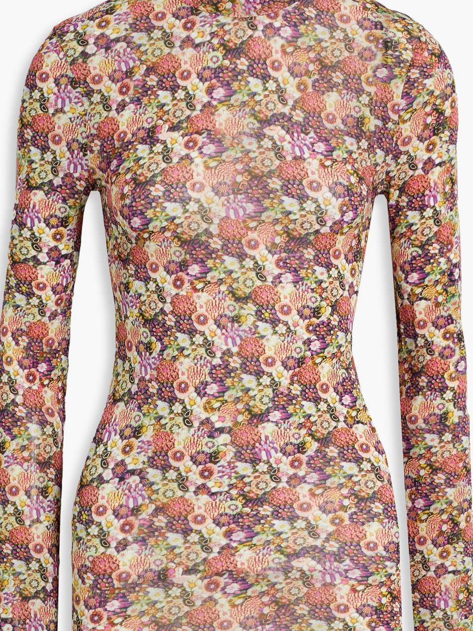 joyela floral-print stretch-jersey turtleneck top