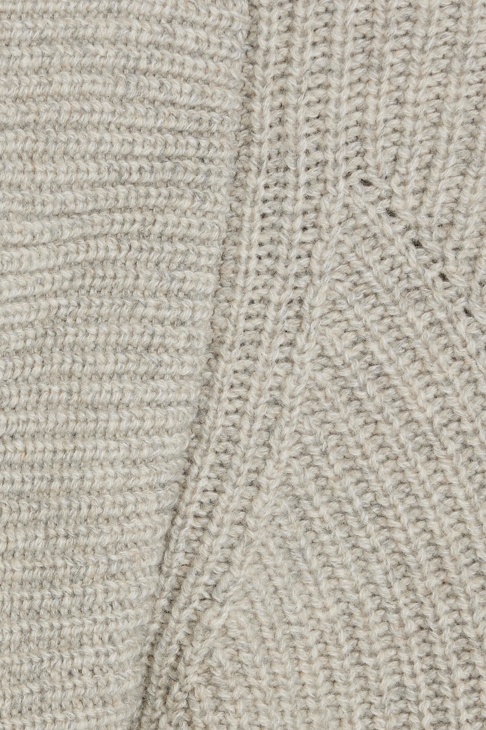 Isabel Marant Peggy Ribbed Cashmere And Wool Turtleneck Sweater In Light Gray