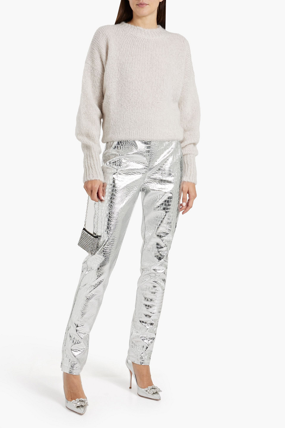 Isabel Marant Estelle Mohair-blend Sweater In Ecru