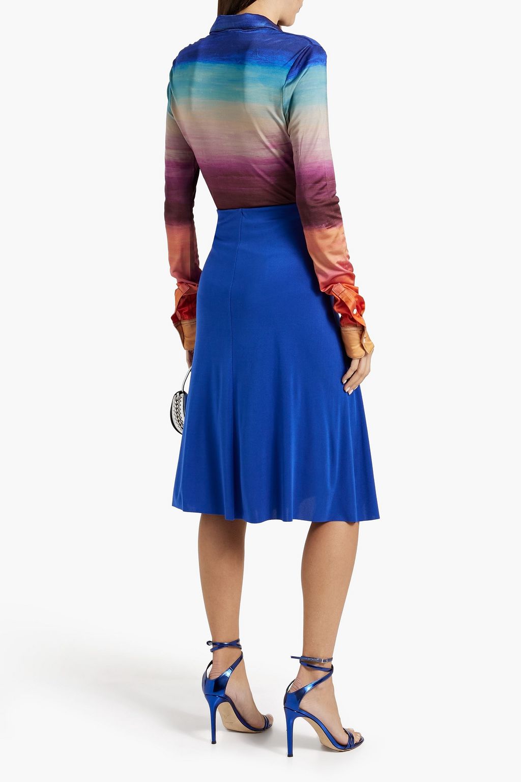 ISABEL MARANT Jacinthe draped stretch-jersey skirt