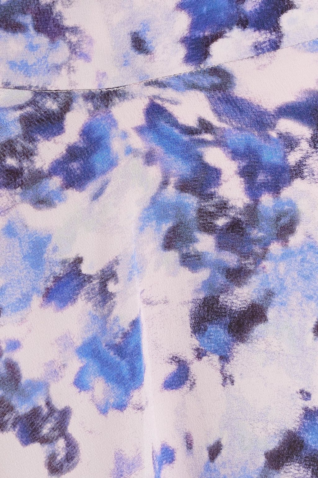 ISABEL MARANT Chasenia asymmetric printed silk crepe de chine skirt
