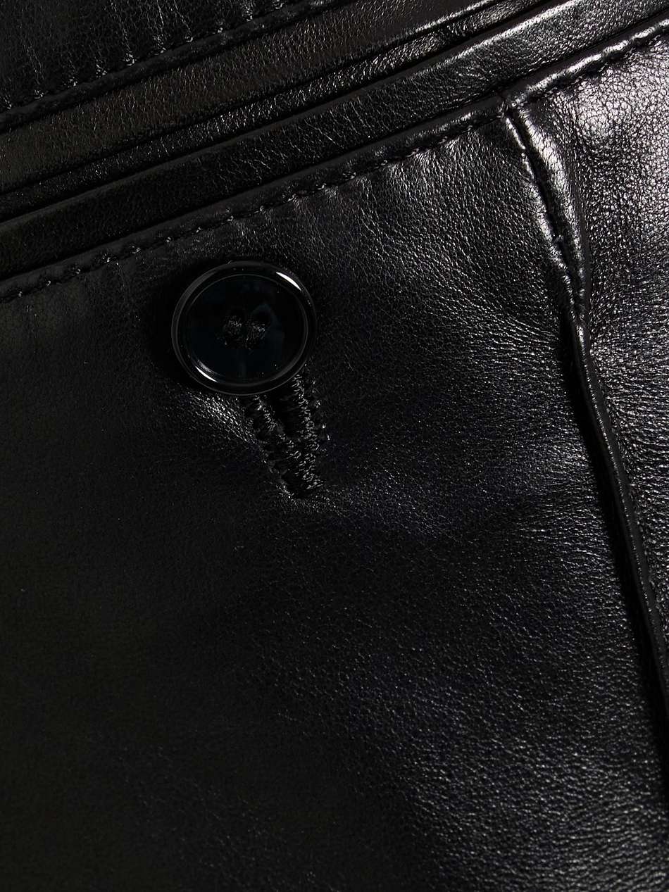 banilirok leather straight-leg pants