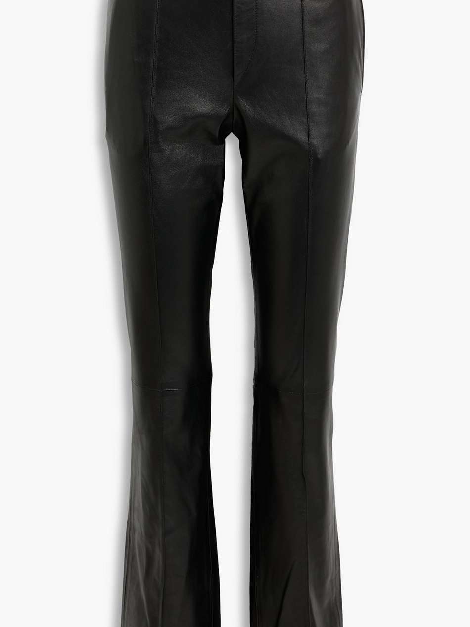 banilirok leather straight-leg pants