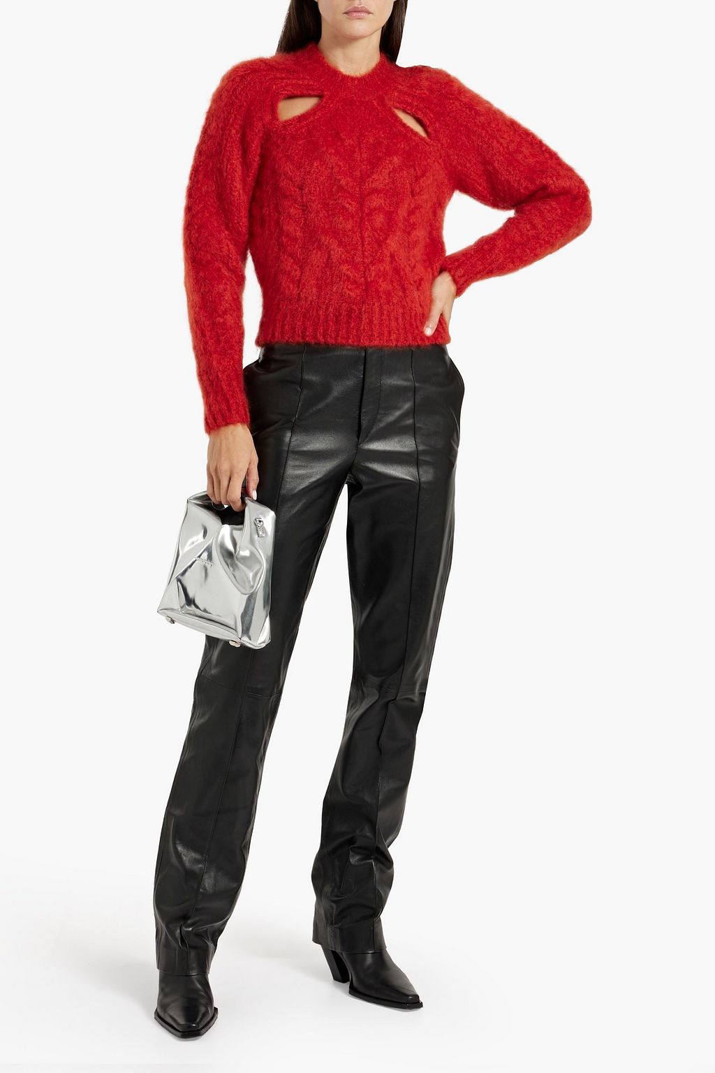 ISABEL MARANT Banilirok leather straight-leg pants