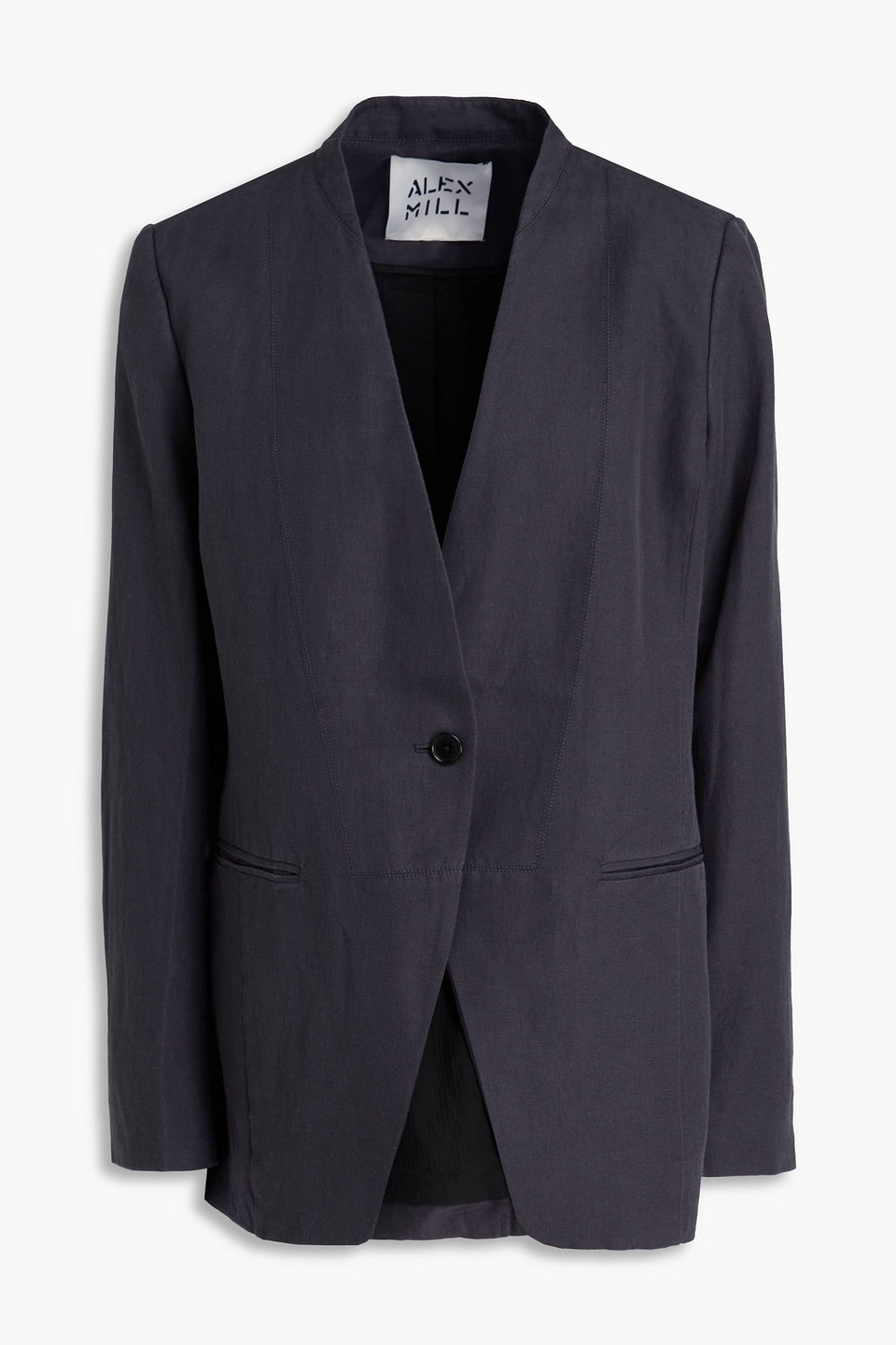 Alex Mill Janine Twill Blazer In Charcoal