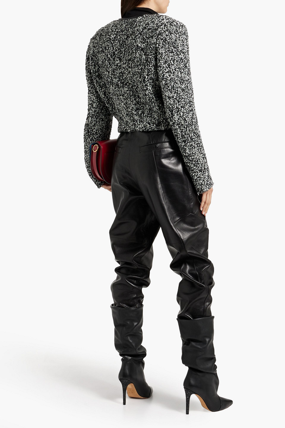 Isabel Marant Gradilia Wool-blend Bouclé-tweed Jacket In Black