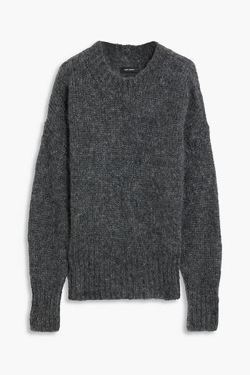 Idol mohair-blend mockneck sweater in pink - Isabel Marant