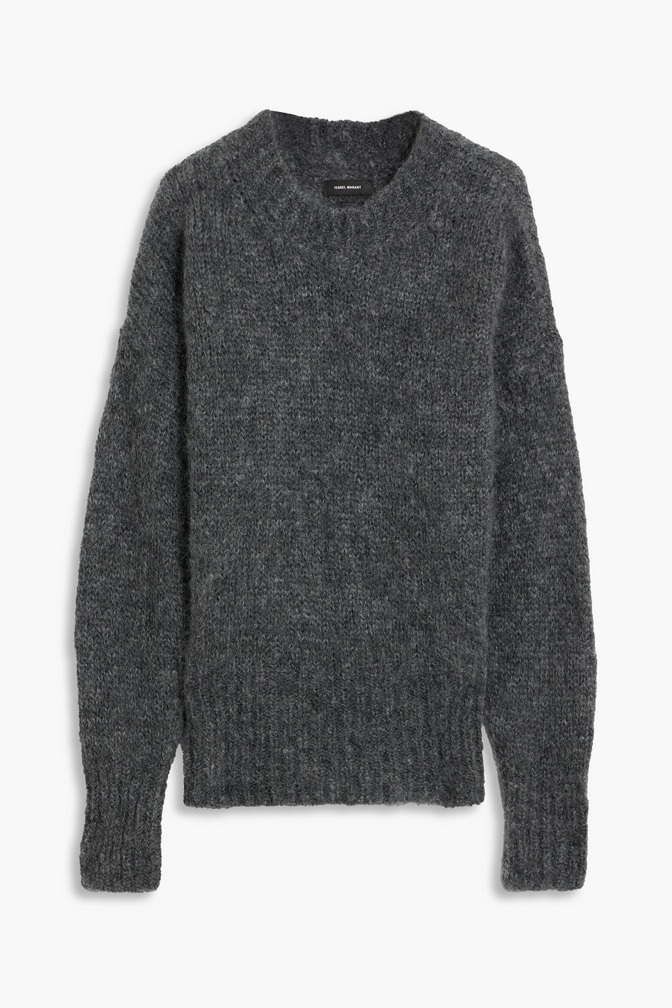 Isabel Marant Brushed Mohair-blend Sweater In Anthracite