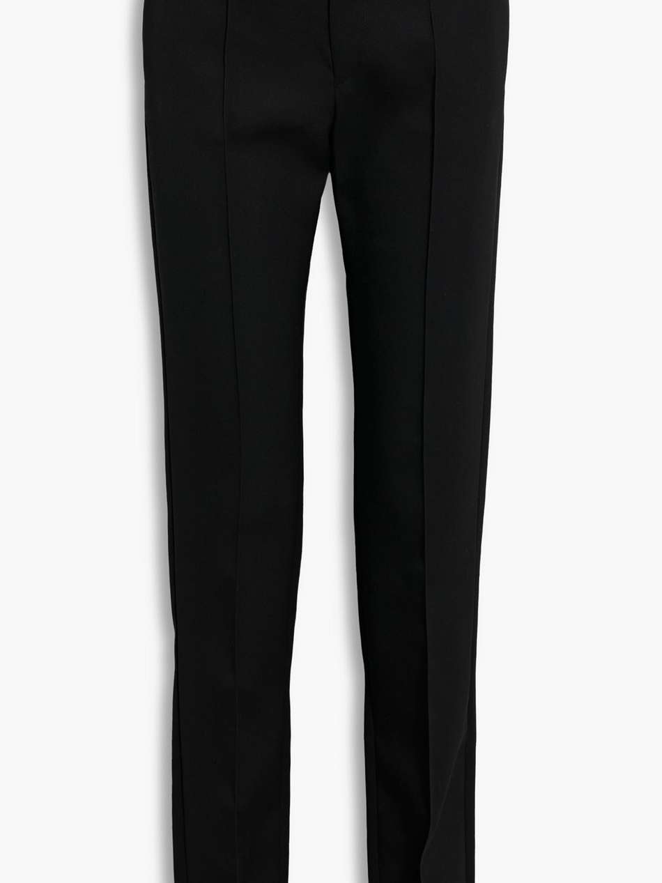 wool-crepe slim-leg pants