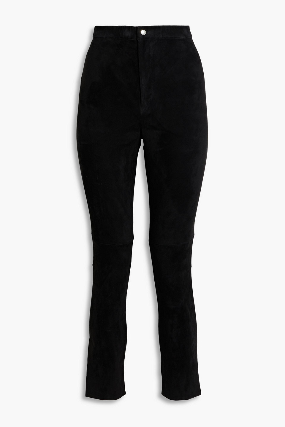 Isabel Marant Ajuliko Suede Slim-leg Pants In Black