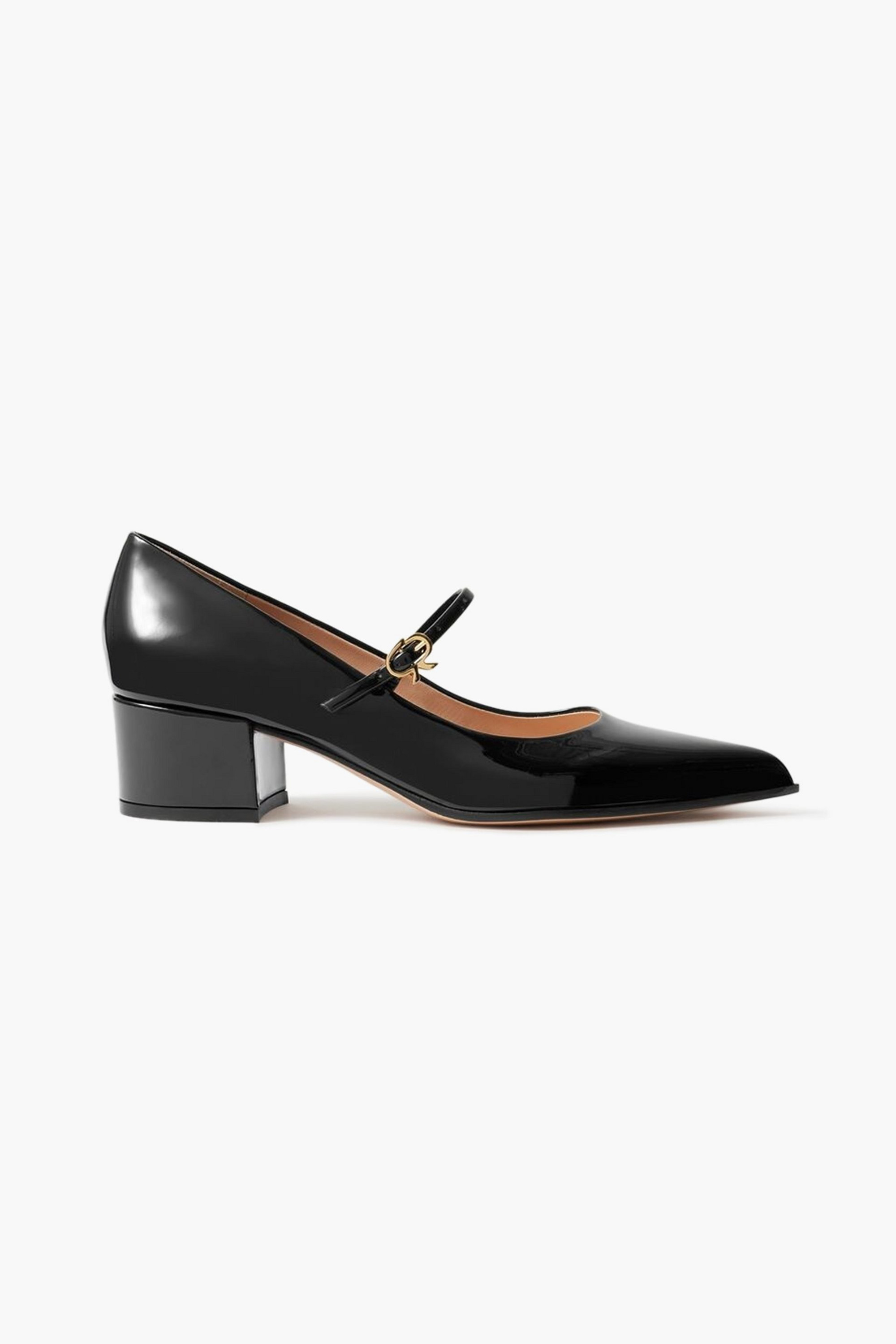 GIANVITO ROSSI Ribbon patent-leather Mary Jane pumps