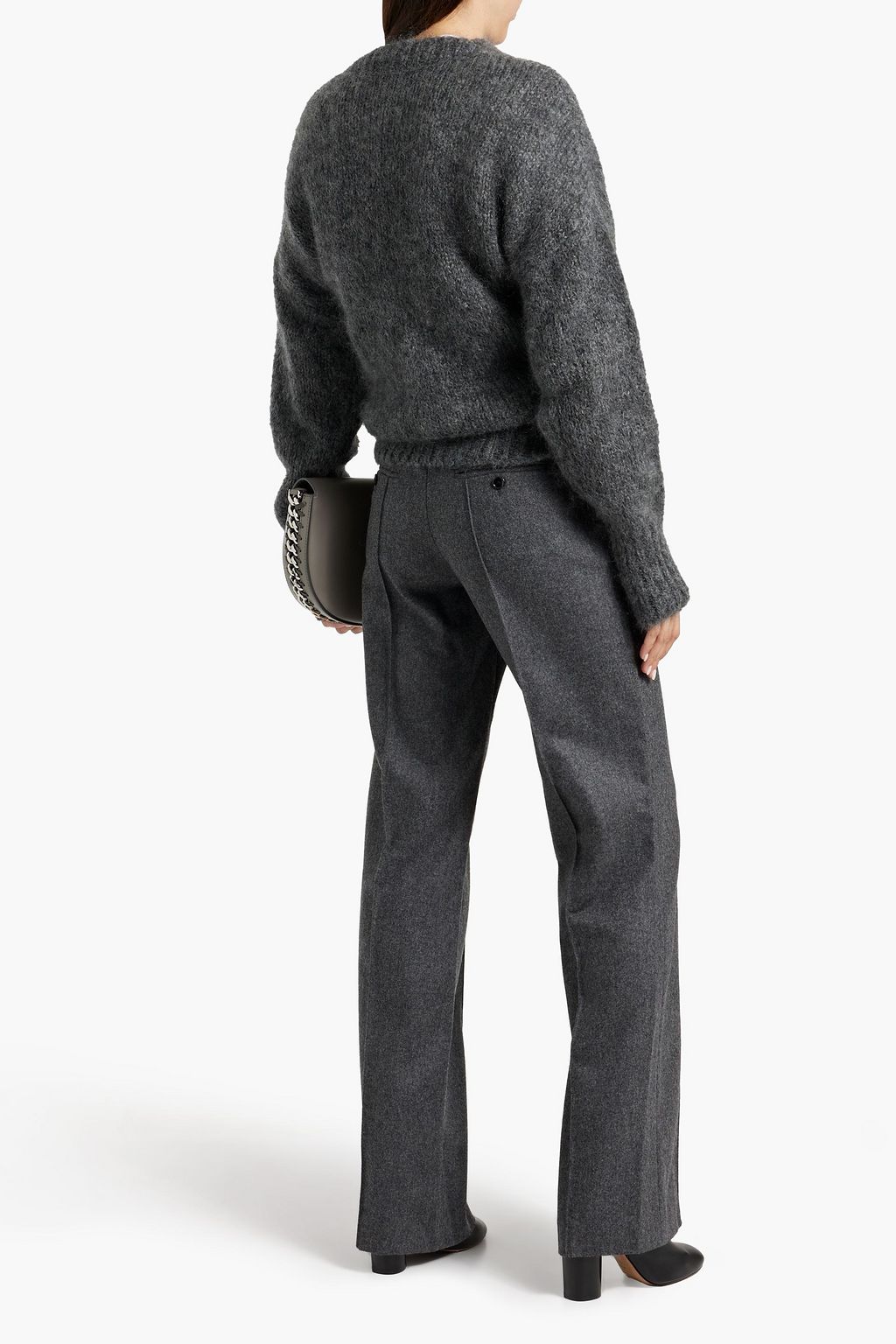 ISABEL MARANT Rokia mélange wool straight-leg pants