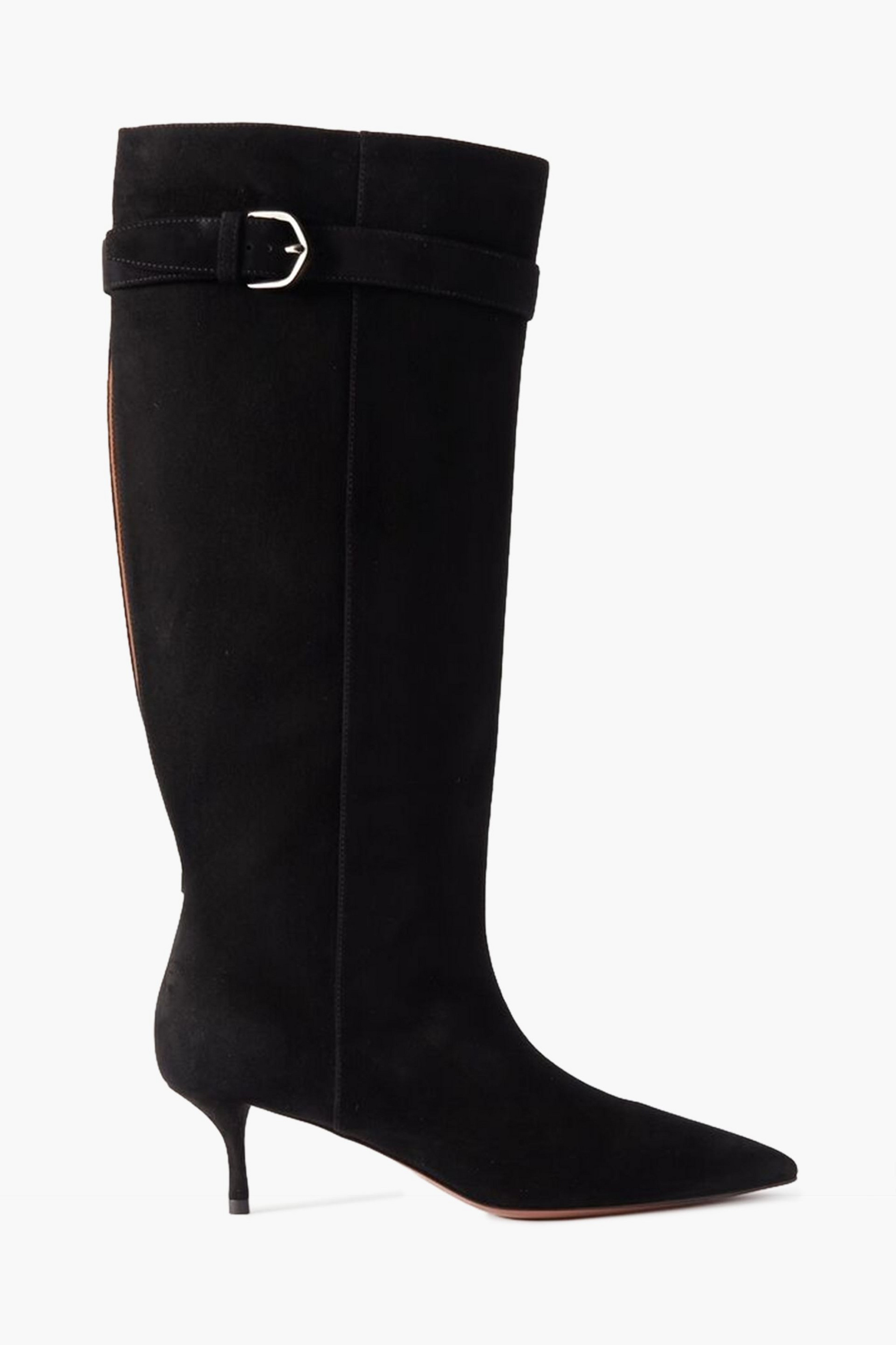 Alaïa - 55 cutout suede knee boots | Plush