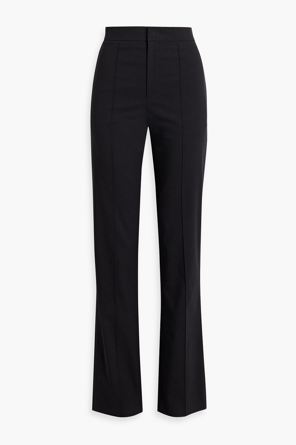 Isabel Marant Lelirok Cotton-blend Ponte Straight-leg Pants In Black