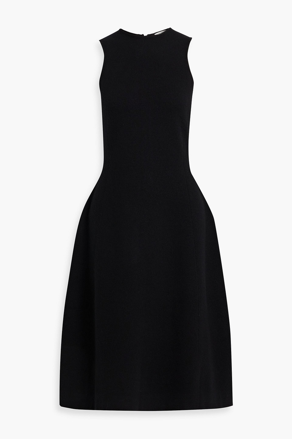 Co Wool Midi Dress In Black