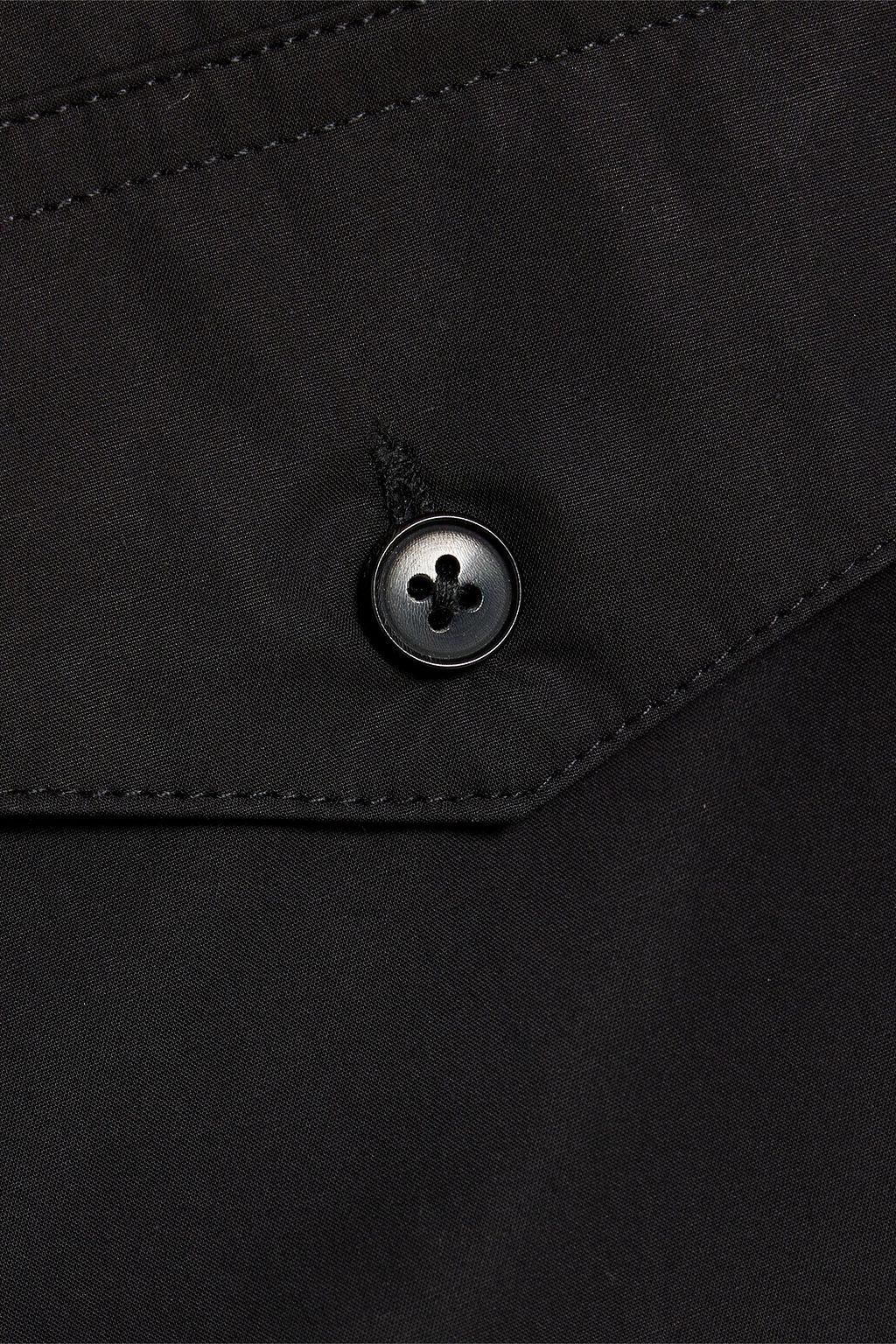 CO Pleated cotton-poplin shirt