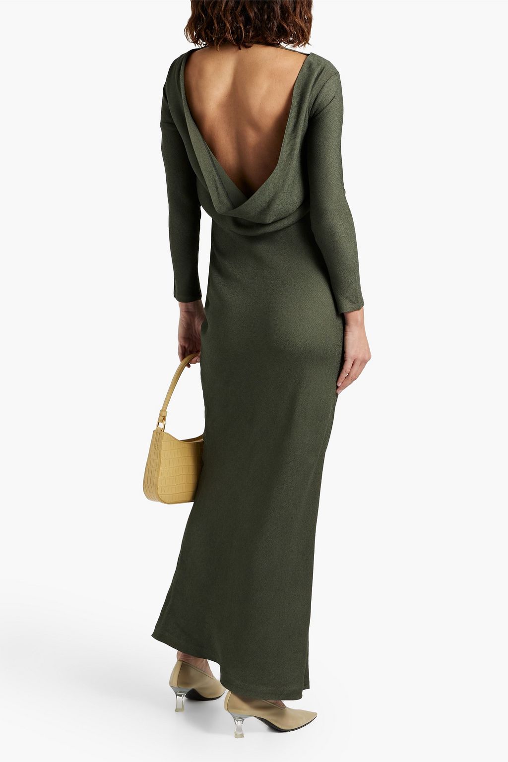 CO Draped crepe maxi dress