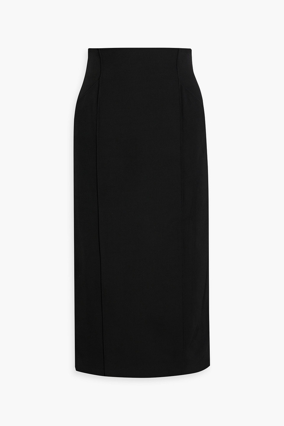 Twill midi skirt