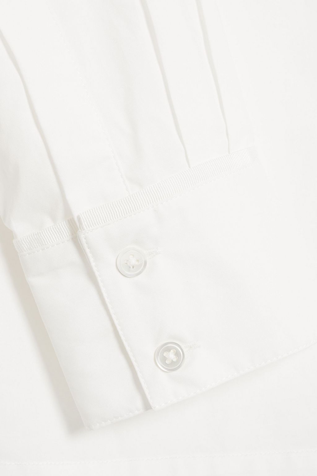 CO Pleated cotton-poplin shirt