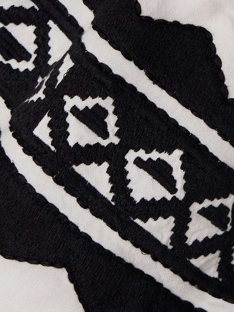 silence embroidered cotton coverup