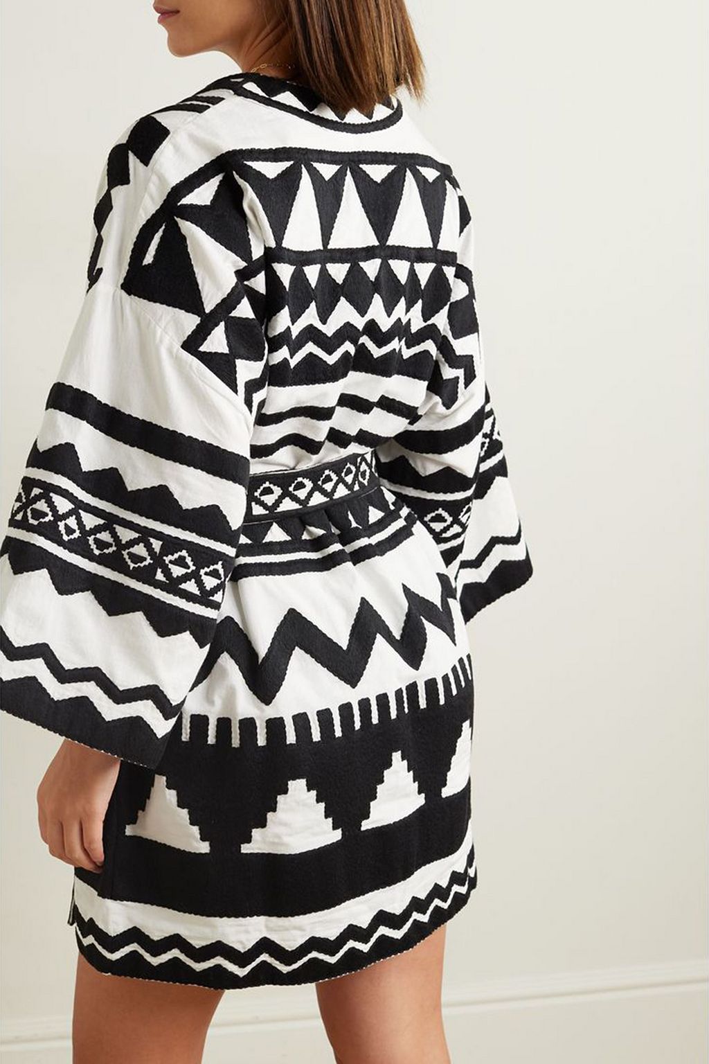 ERES Silence embroidered cotton coverup