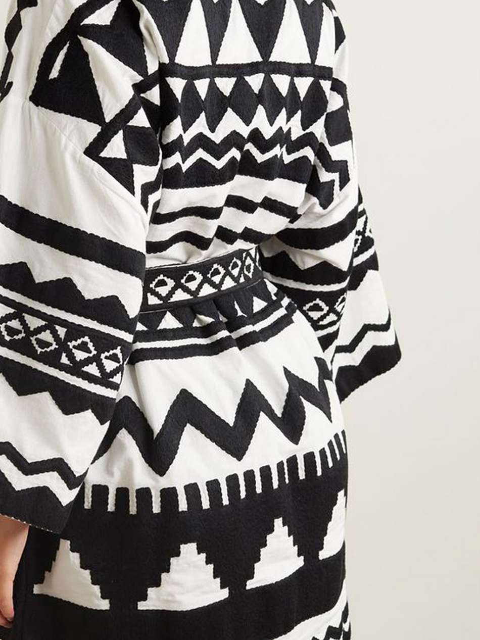 silence embroidered cotton coverup