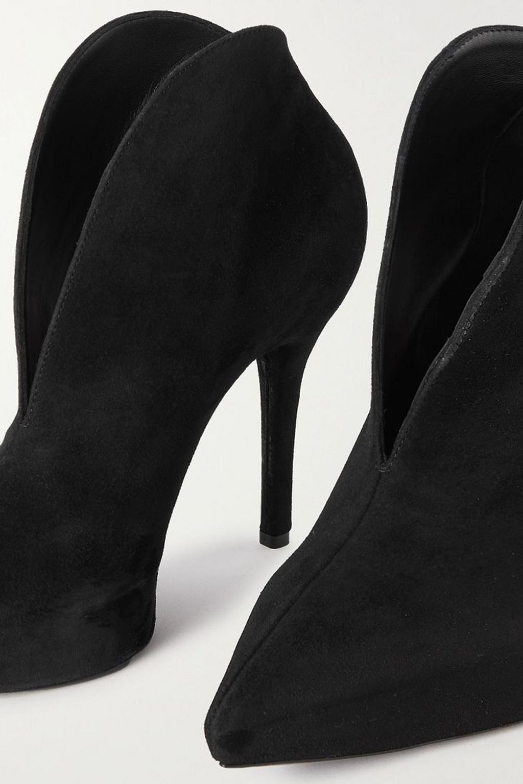 ALAÏA 115 suede platform ankle boots