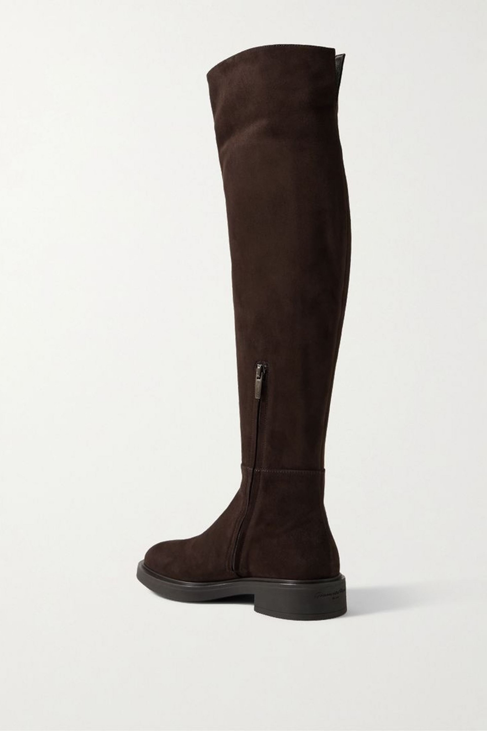 GIANVITO ROSSI Lexington suede over-the-knee boots thumbnail