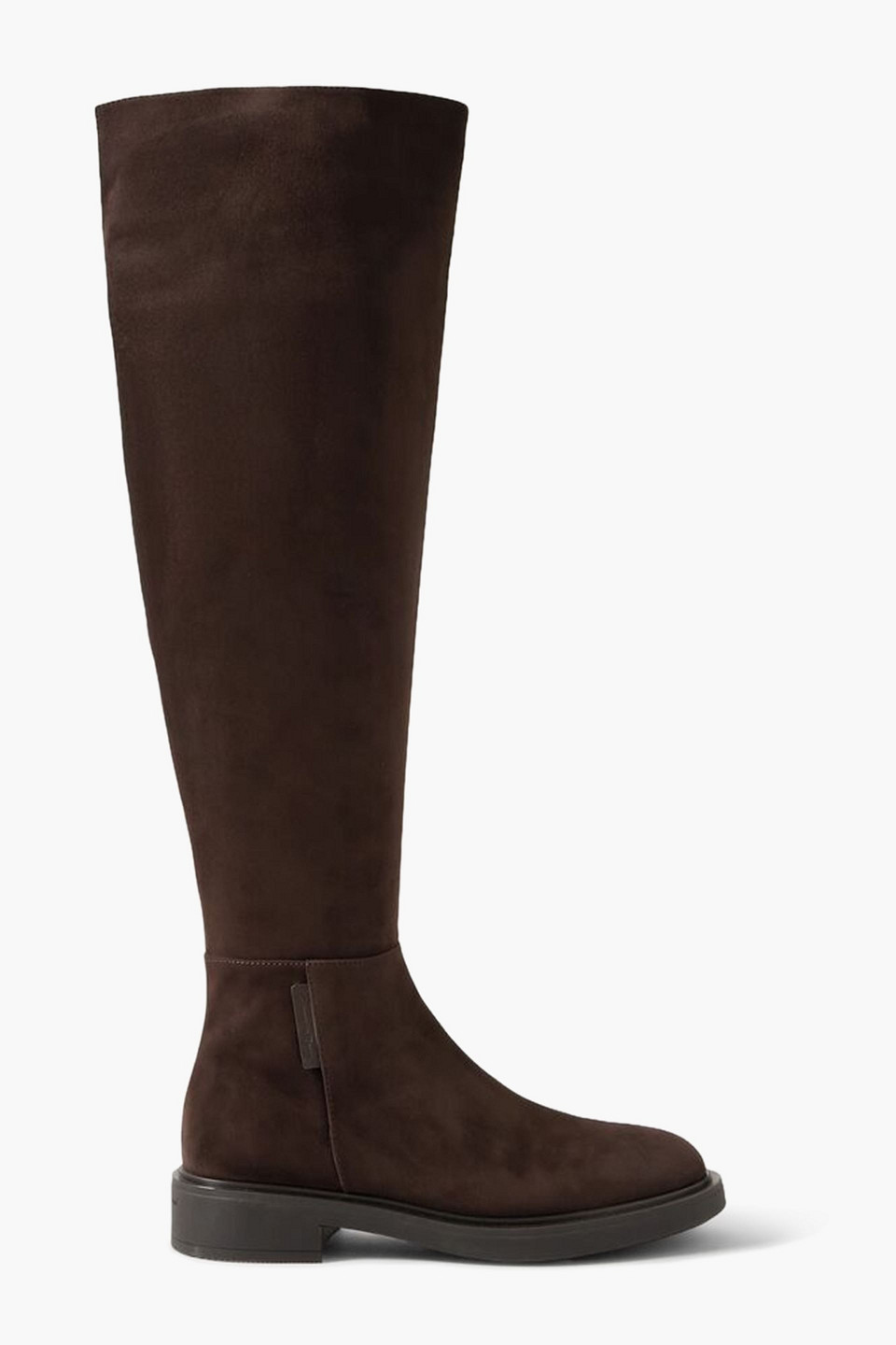 Gianvito Rossi Lexington Suede Over-the-knee Boots In Dark Brown