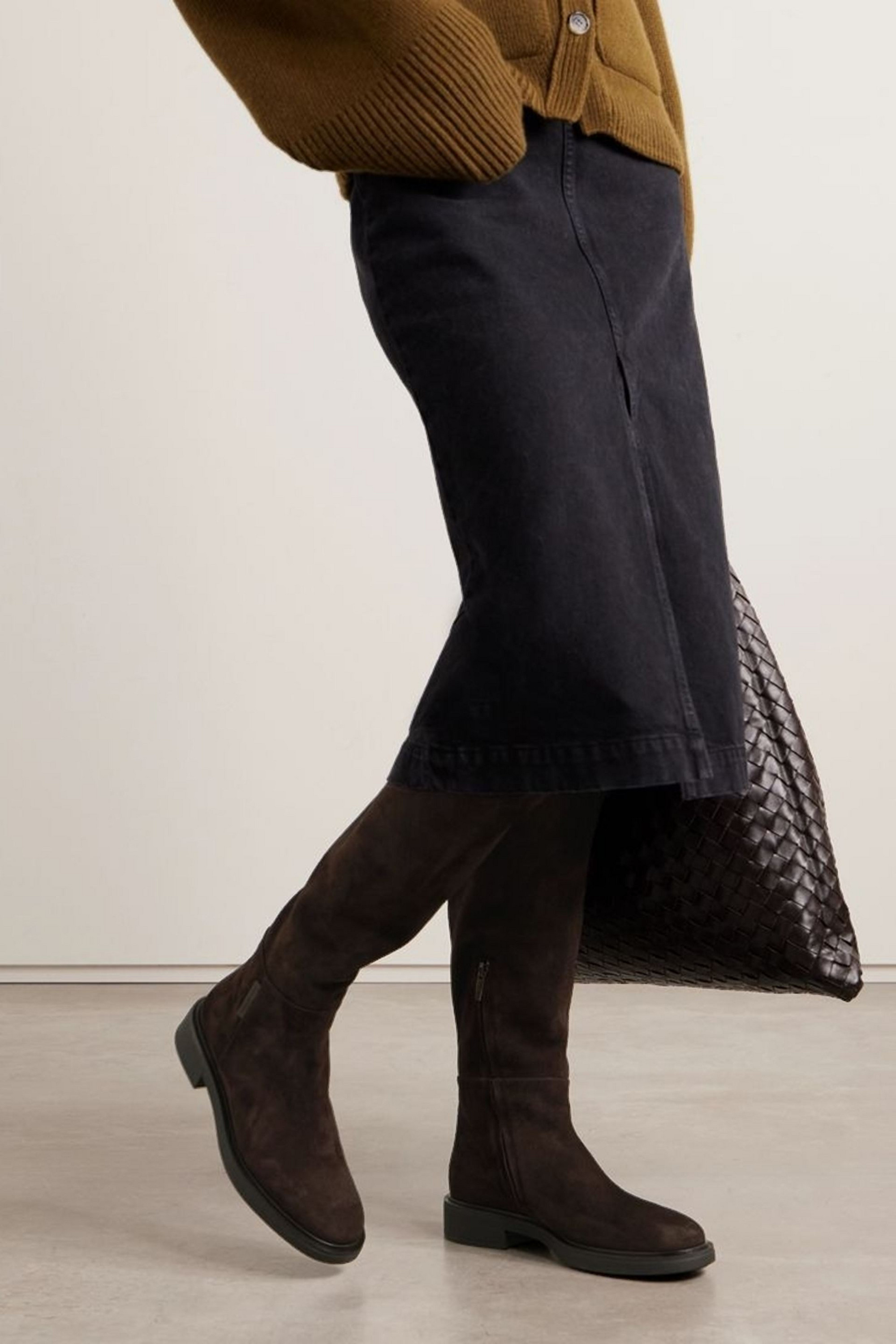 GIANVITO ROSSI Lexington suede over-the-knee boots thumbnail