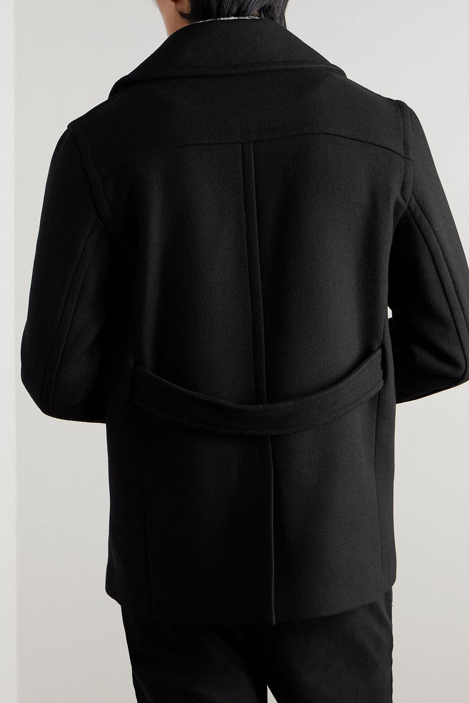  Mr P. - Wool-blend Twill Peacoat - Black - Xs 