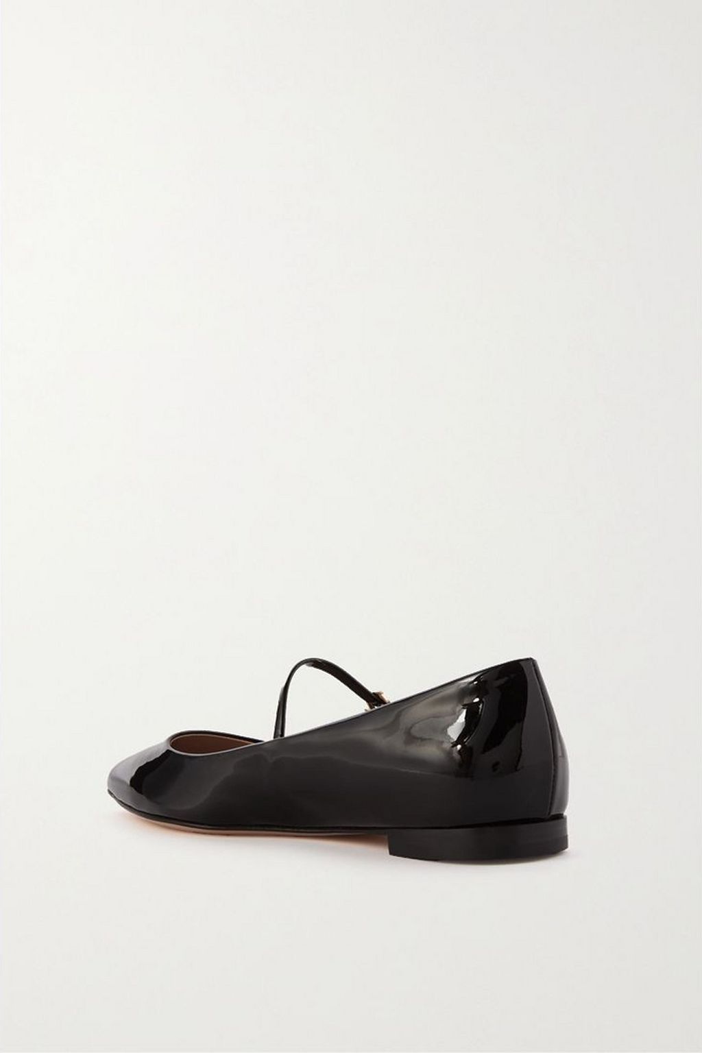 GIANVITO ROSSI Ribbon Jane patent-leather Mary Jane point-toe flats