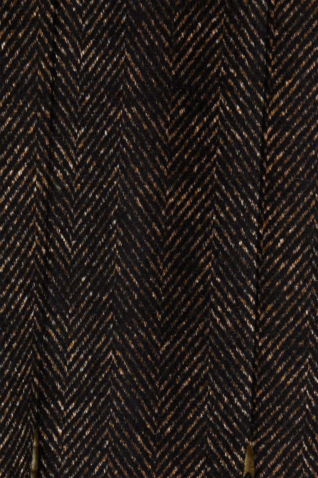 GANNI Bead-embellished herringbone tweed mini dress