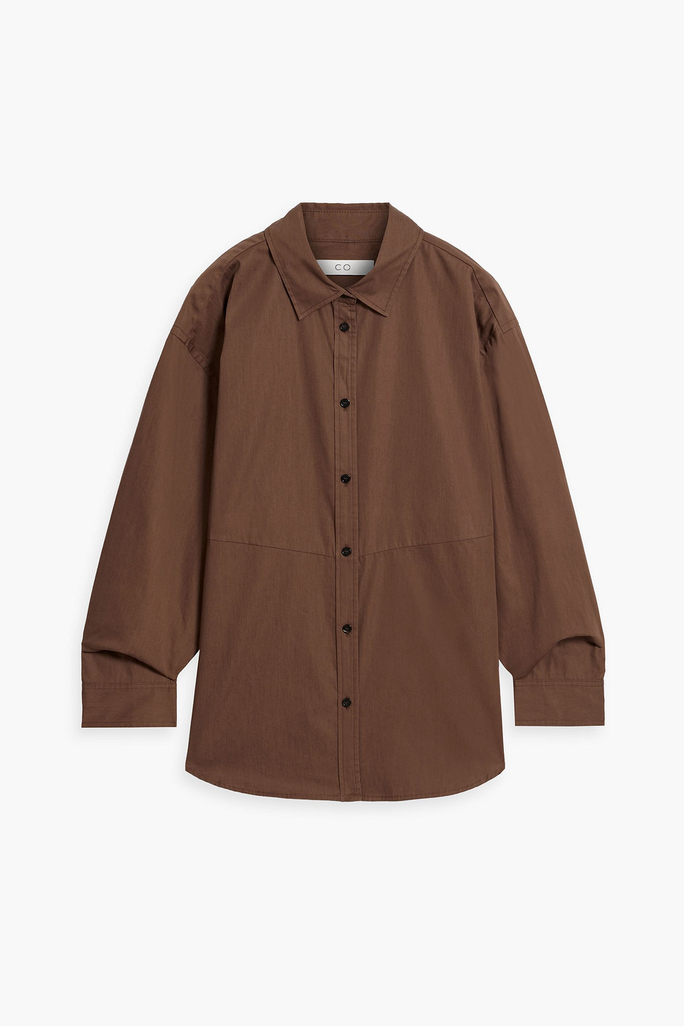 Cotton and silk-blend poplin shirt