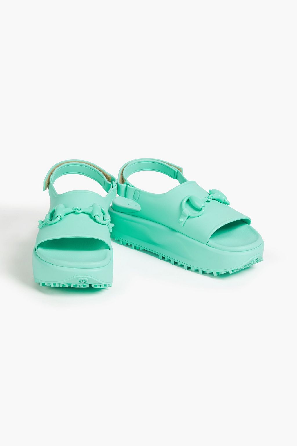 GUCCI ラバー プラットフォーム スリングバックサンダル