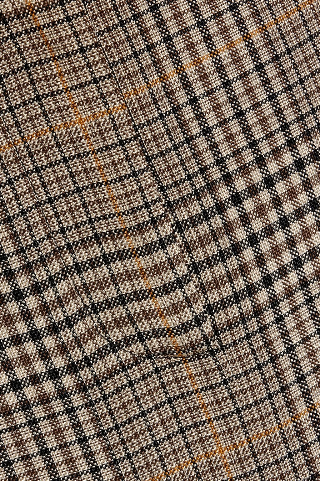 CO Prince of Wales checked tweed midi skirt