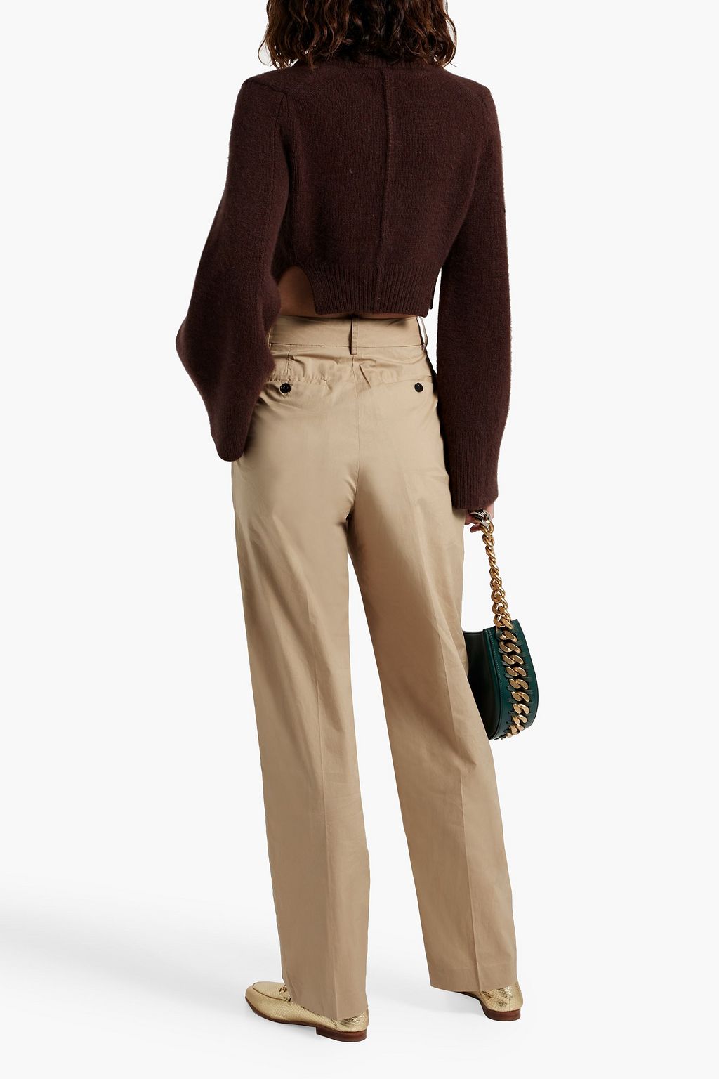 CO Cotton-twill straight-leg pants