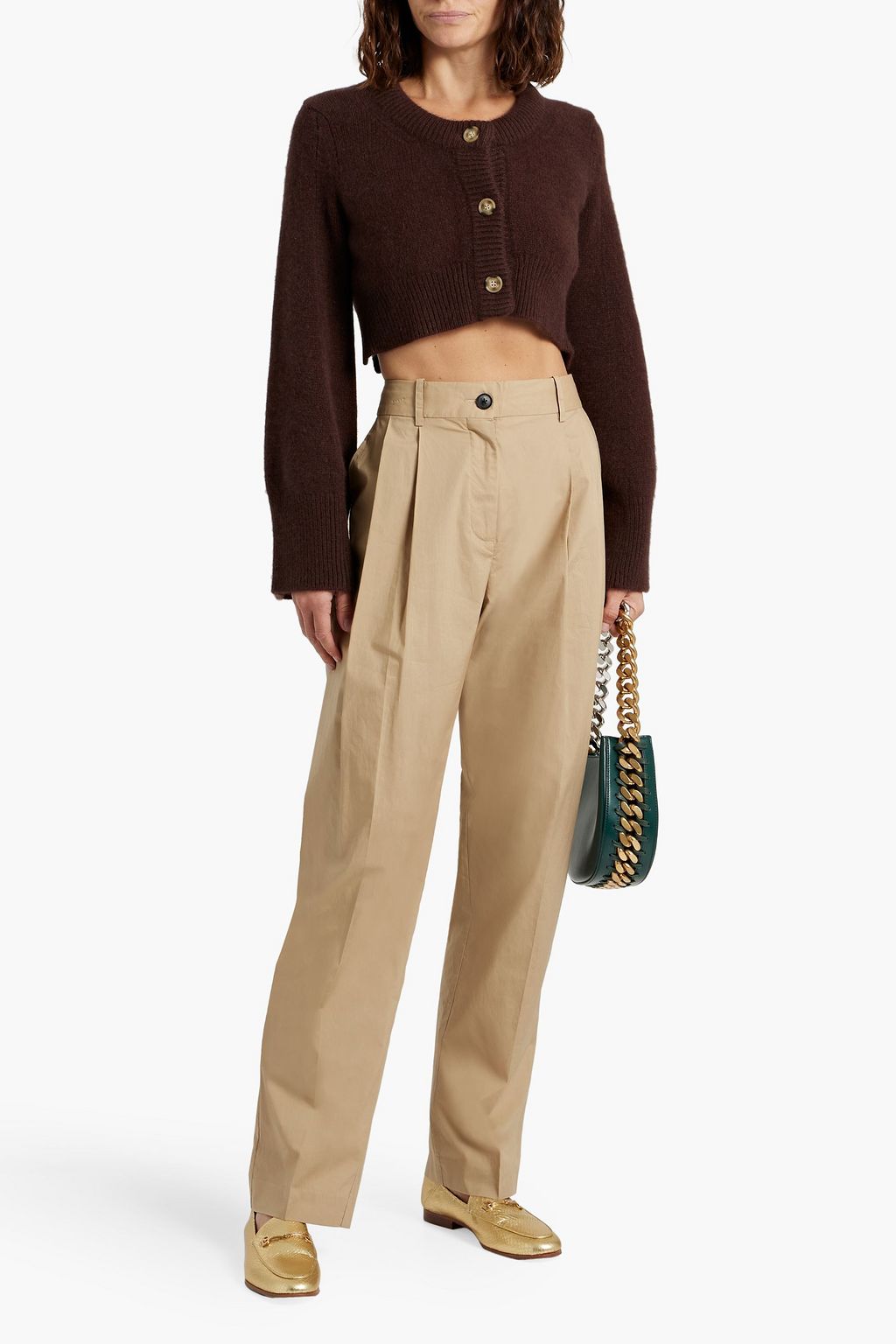 CO Cotton-twill straight-leg pants