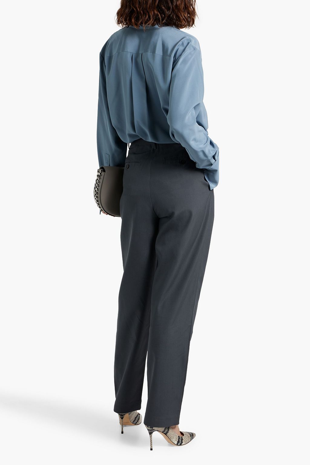 CO Pleated wool tapered pants