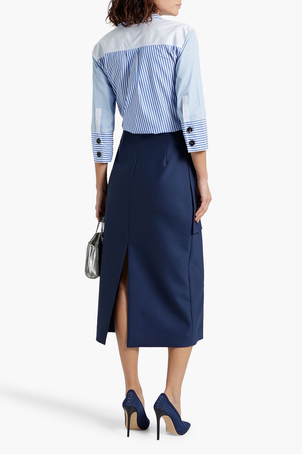 CO Striped cotton-poplin shirt