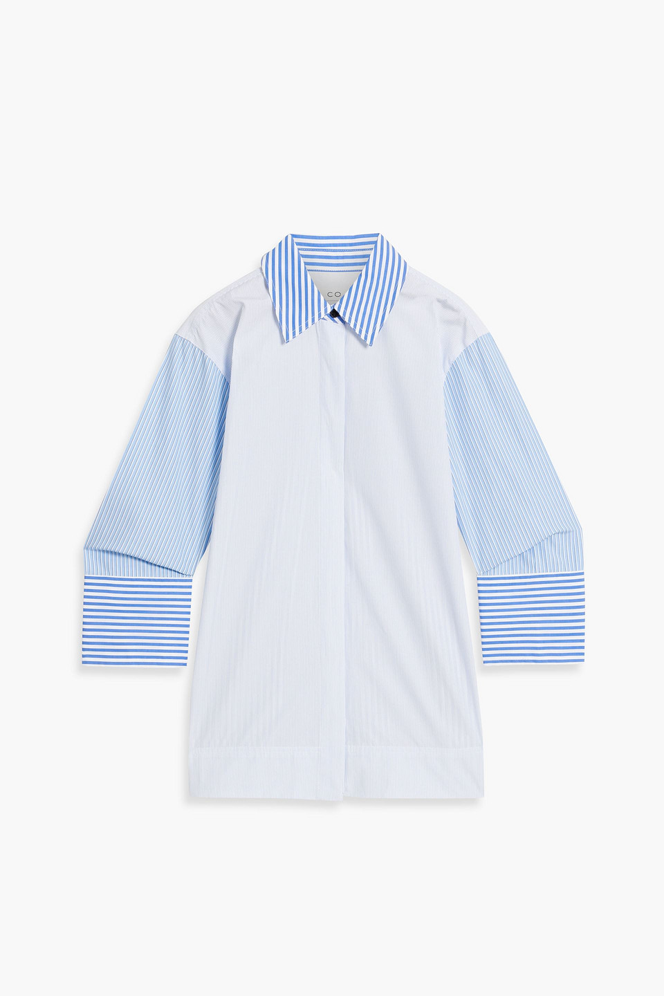 Striped cotton-poplin shirt