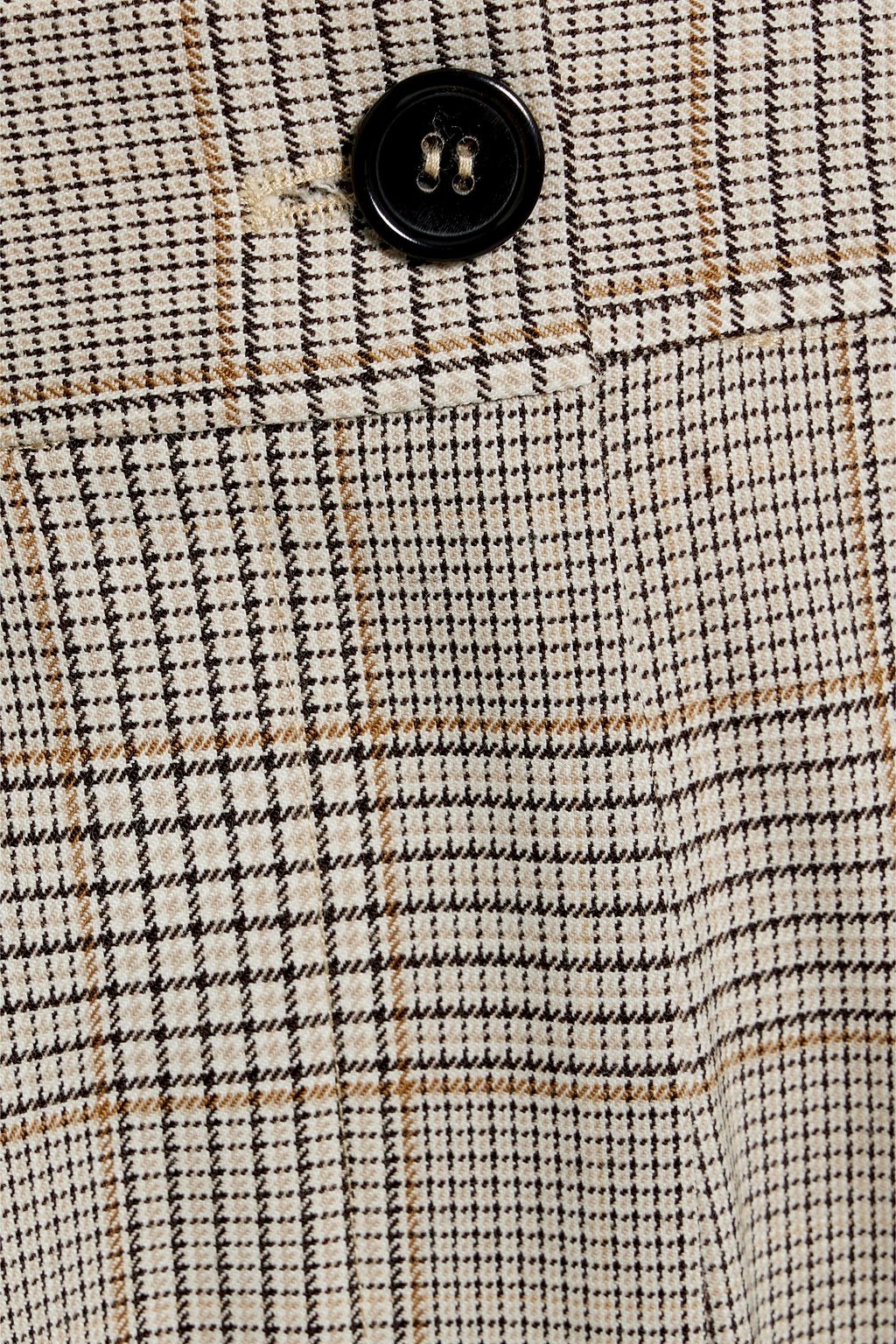 CO Prince of Wales checked twill tapered pants