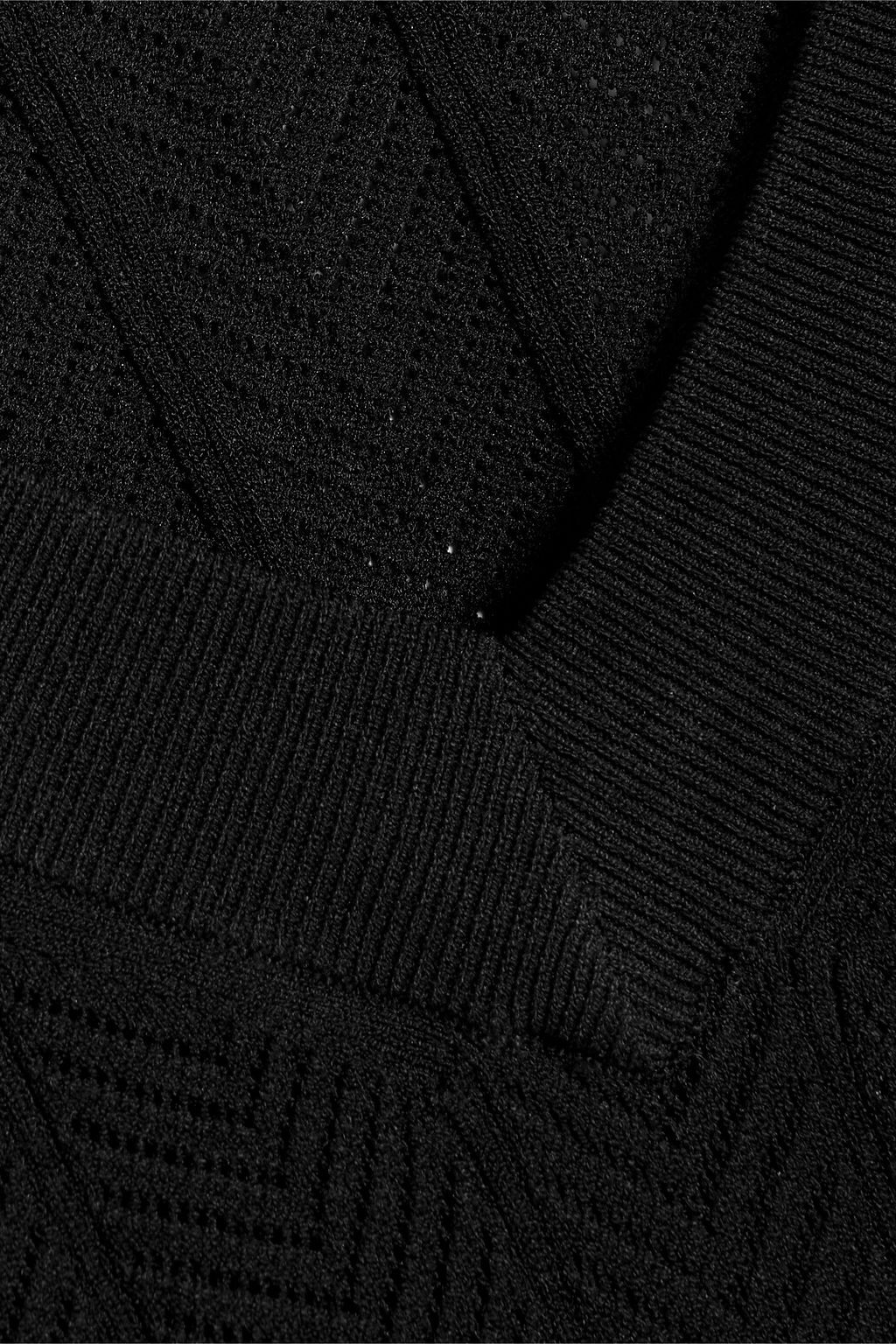 CO Pointelle-knit vest