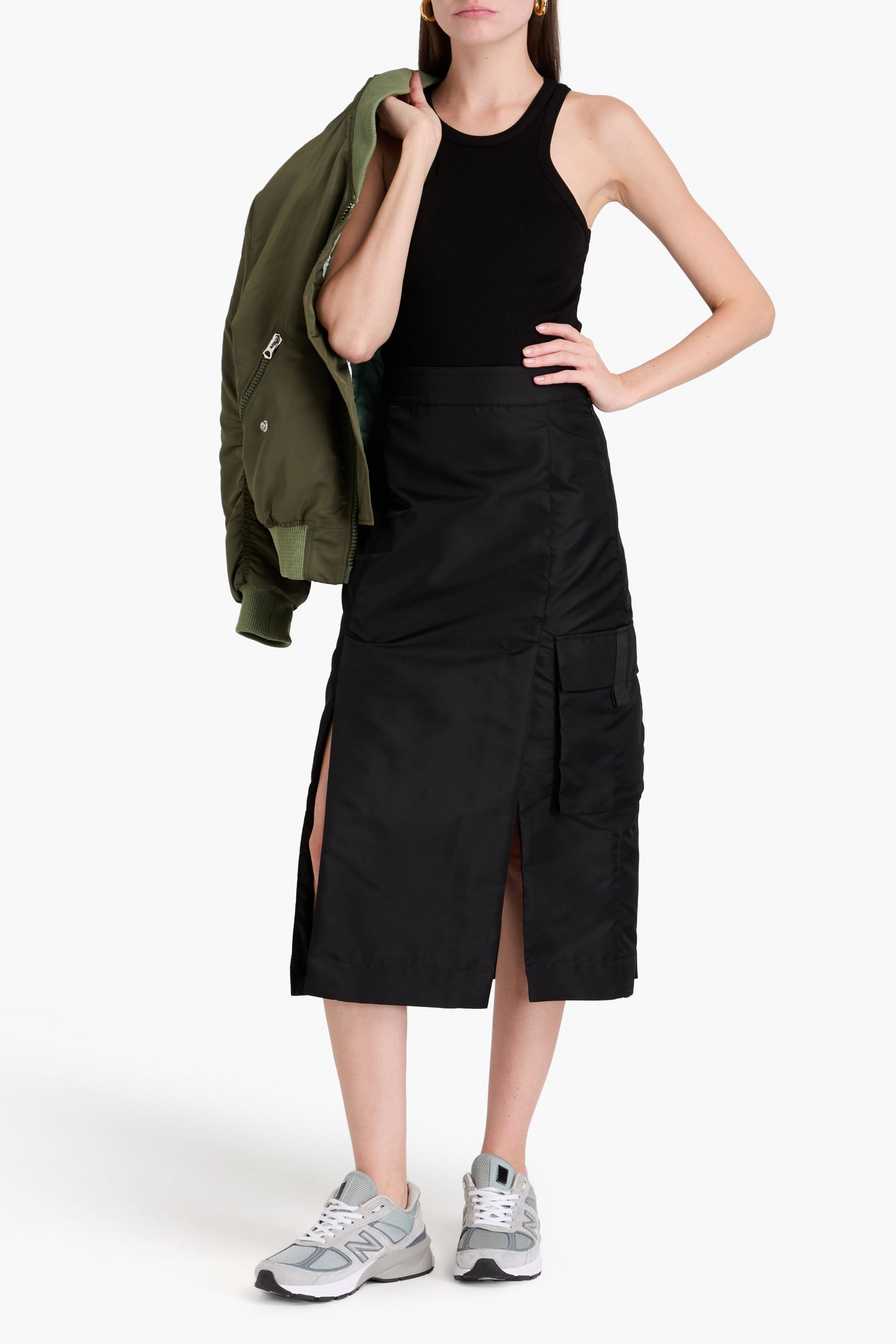 GOLDSIGN Laurel ribbed-jersey tank