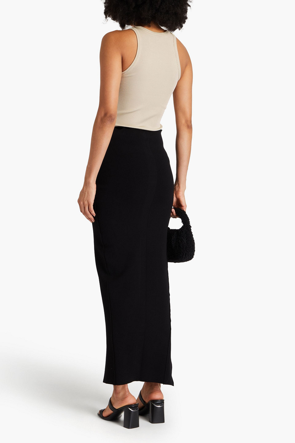 GOLDSIGN LAUREL RIBBED-JERSEY TANK