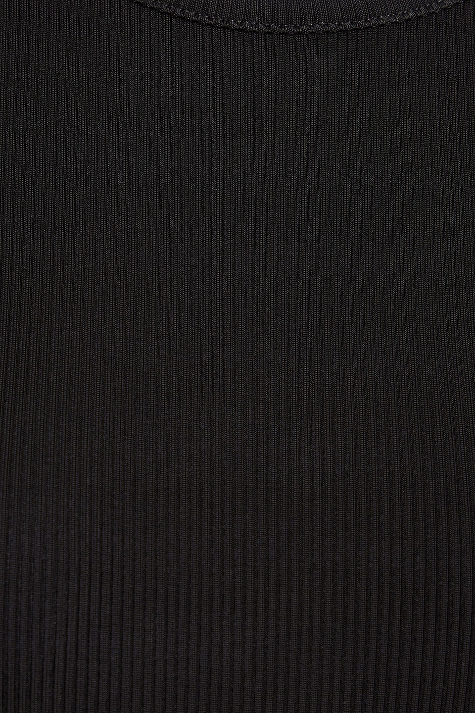 Goldsign Jigsaw Cutout Ribbed-jersey Bodysuit In Black