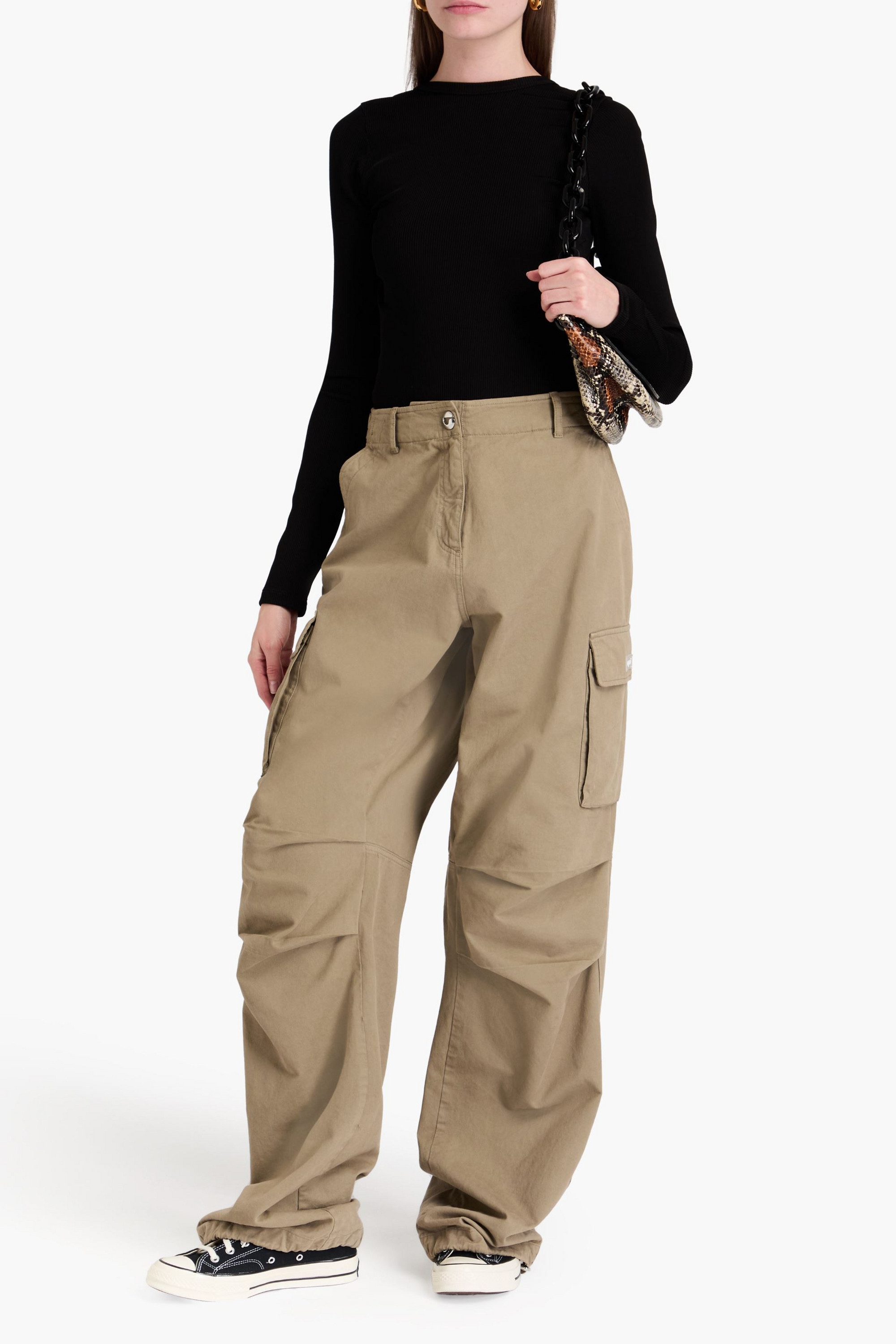 GOLDSIGN Cutout ribbed-jersey bodysuit